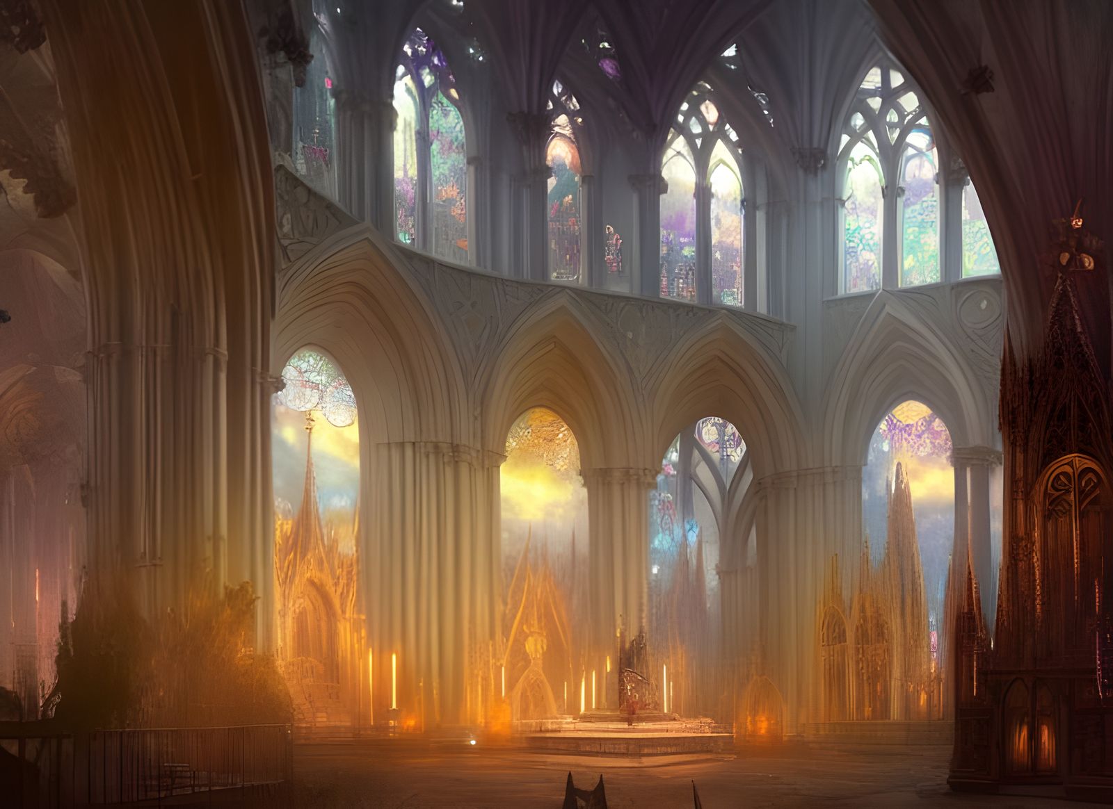 Magical Cathedral: Fantasycore Concept Art