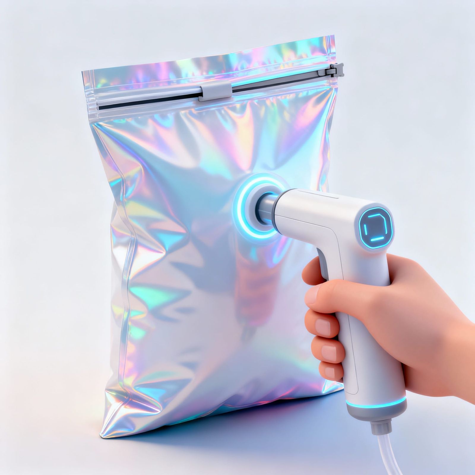 Futuristic Unbreakable Package Sealed By High-Tech Pump