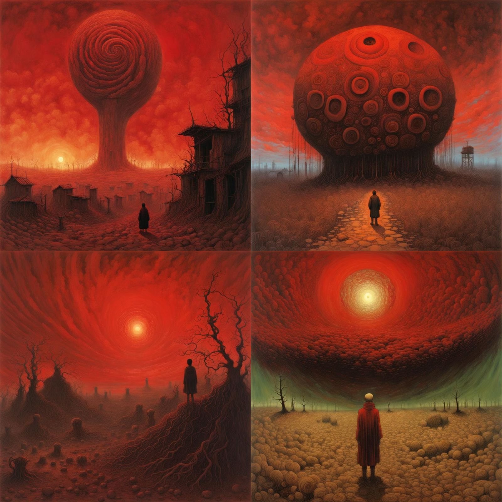 Post-Apocalyptic Horror: Uzumaki in Red Sky