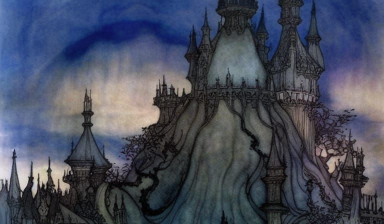 Fairytale Castle: A Storybook Illustration