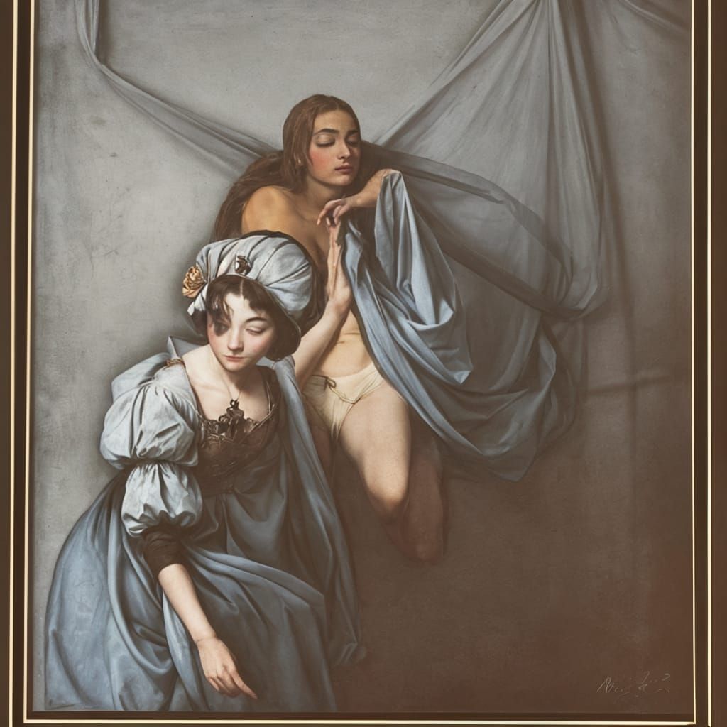 Surreal Portrait of a Jester in Contemplation