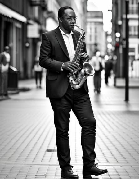 Sax Player, 53rd and 3rd, New York City