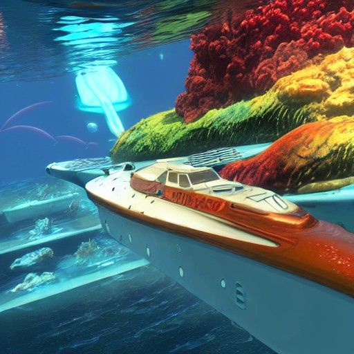 Subnautica Underwater Scene Generated by AI