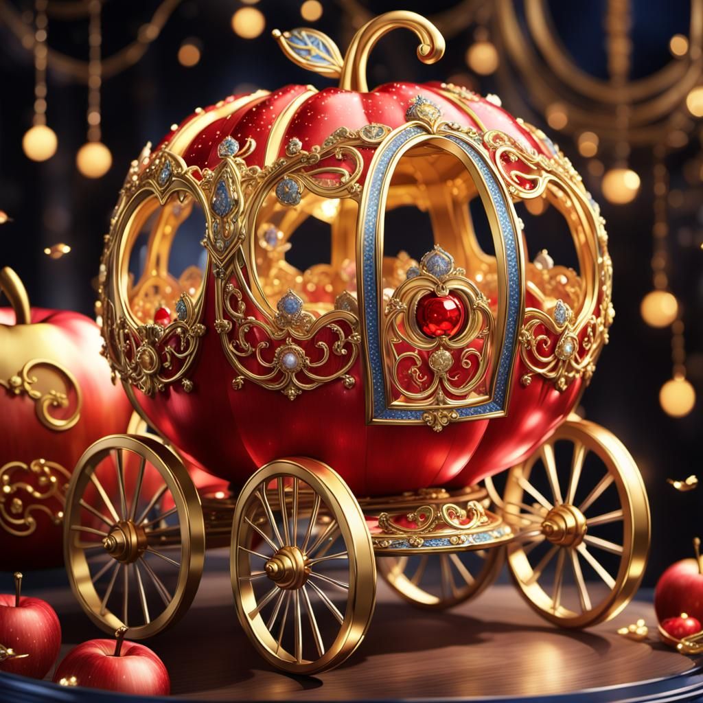 Scarlet Apple in Cinderella's Carriage, Anime Style