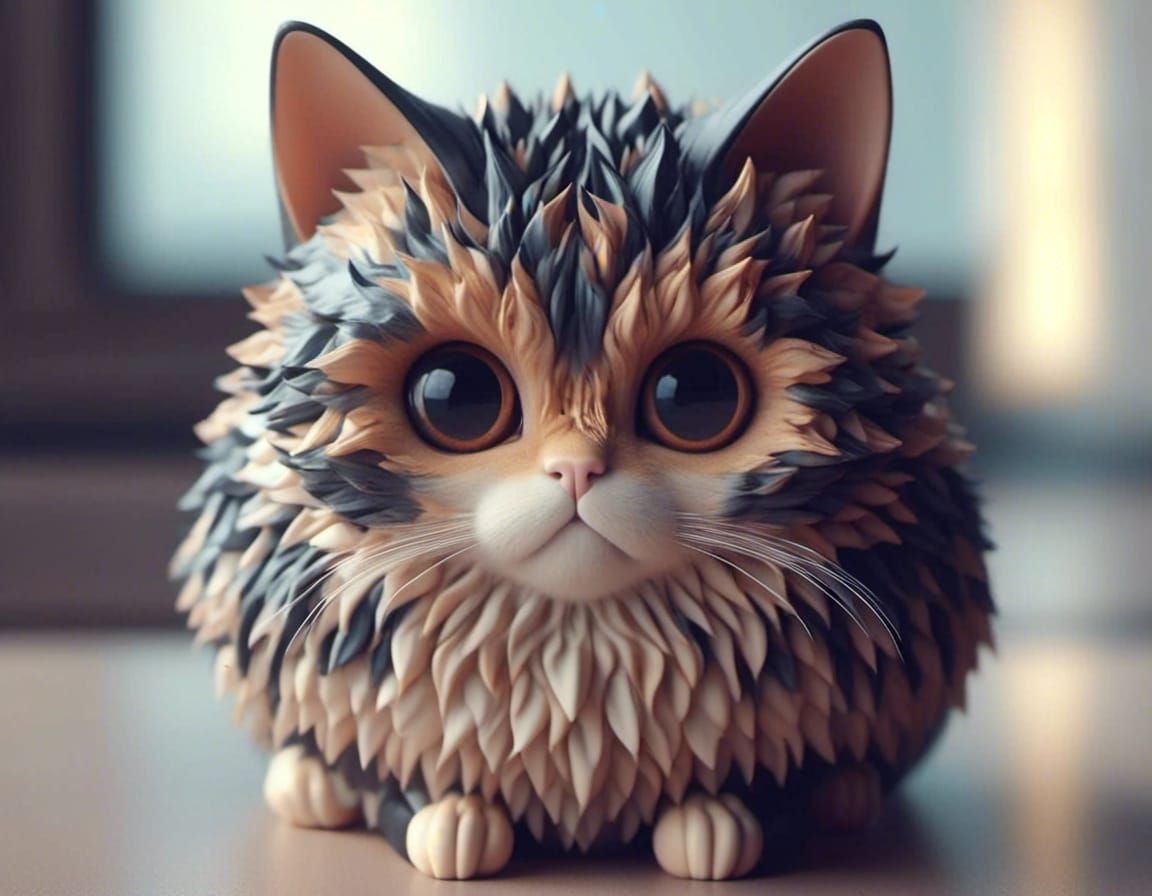 spiky little cat