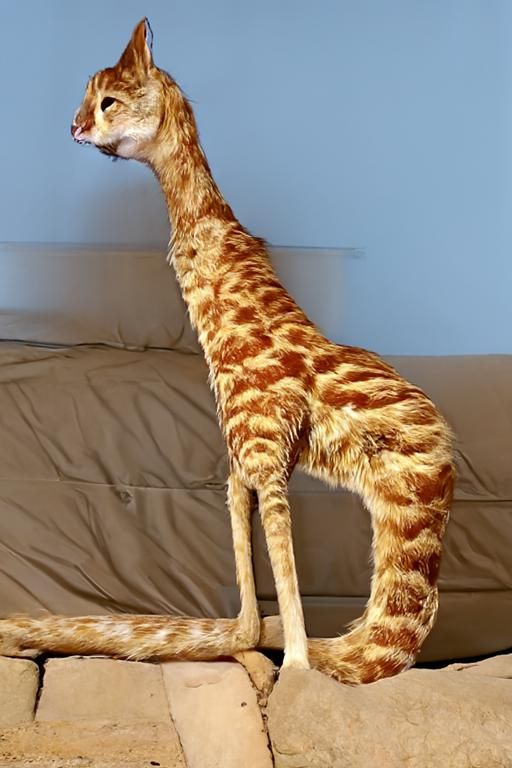 Giraffe Cat: An AI Generated Hybrid Animal