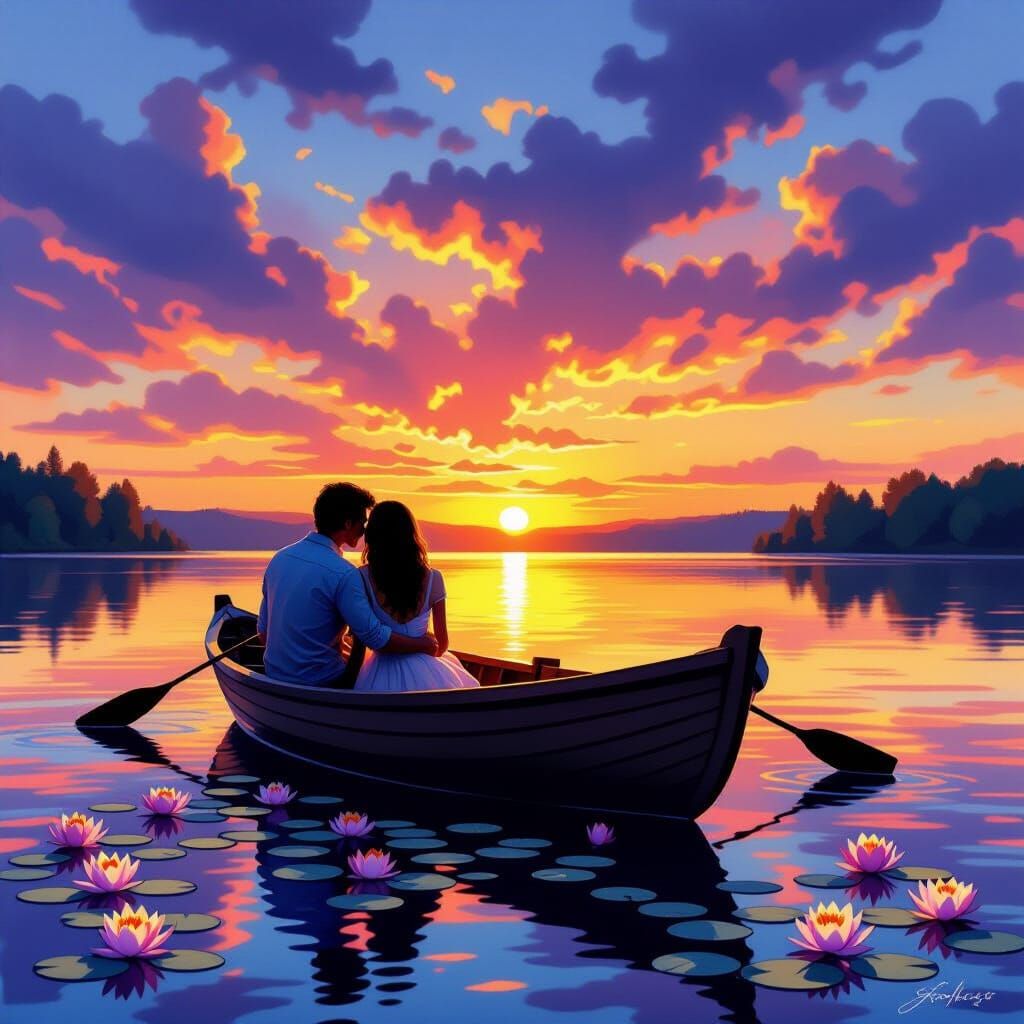 Peaceful, loving moments.