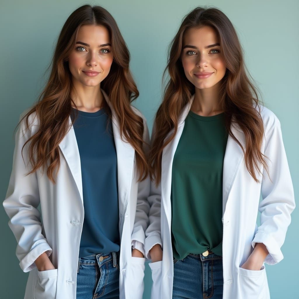Identical Twins in Contrasting Styles