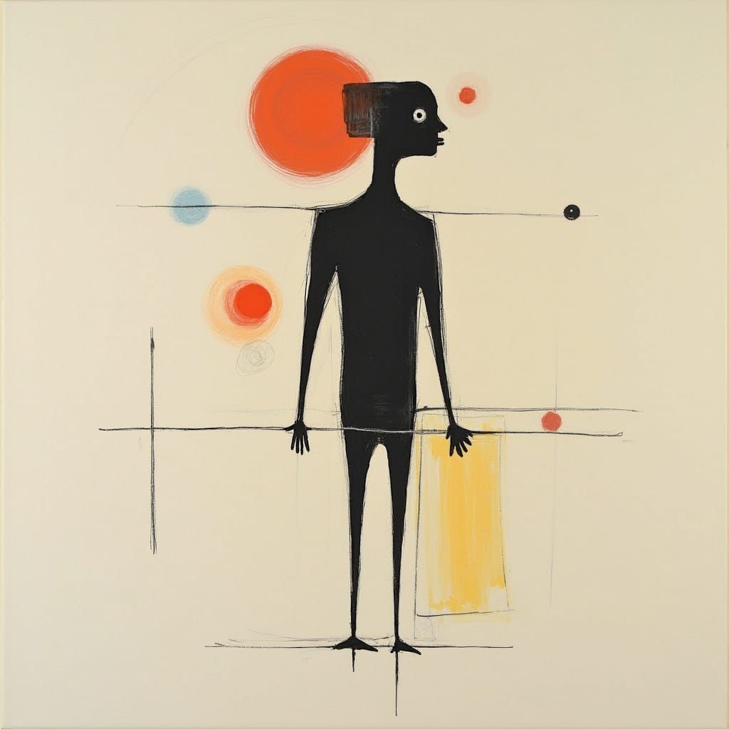 Bauhaus-Inspired Modernist Figure Study