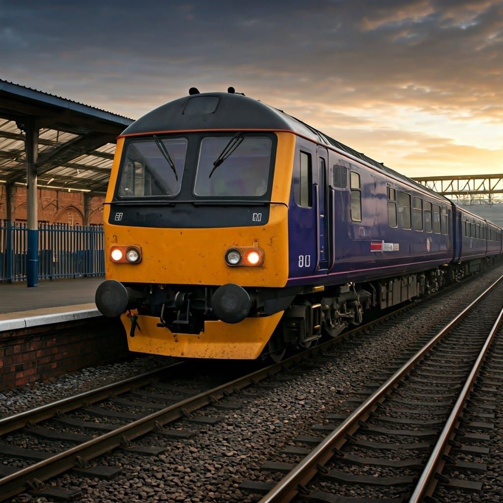 BR Class 147 Super Pacer in Northern Livery at Misty Railway...