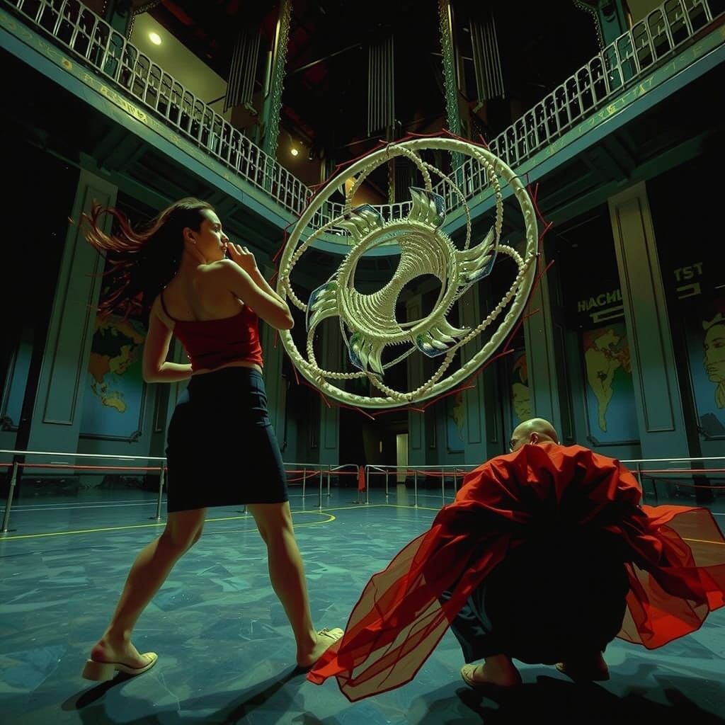 Abstract Spiral Motion: Dynamic Rotation and Twisting Forms