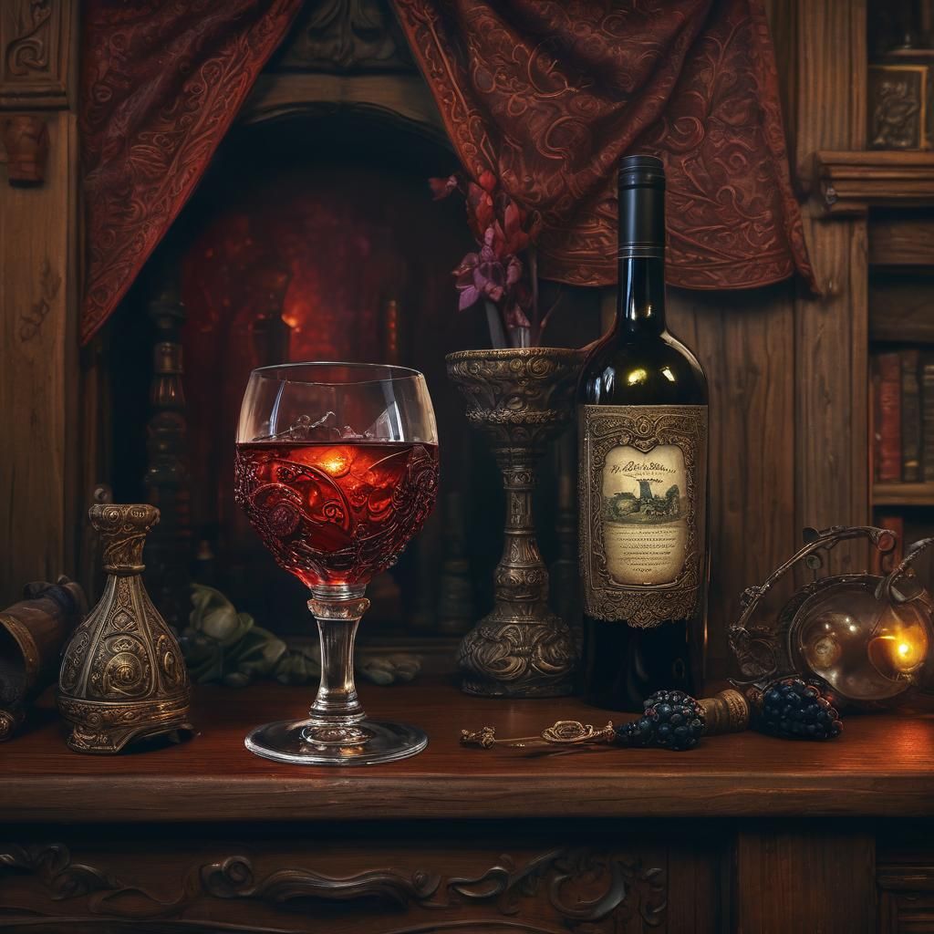 Cursed Glass Transforms Wine in Magical Realism