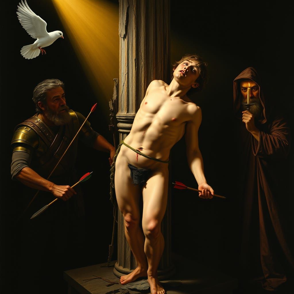 Golden Light Illuminates Martyrdom in a Caravaggio-Inspired ...