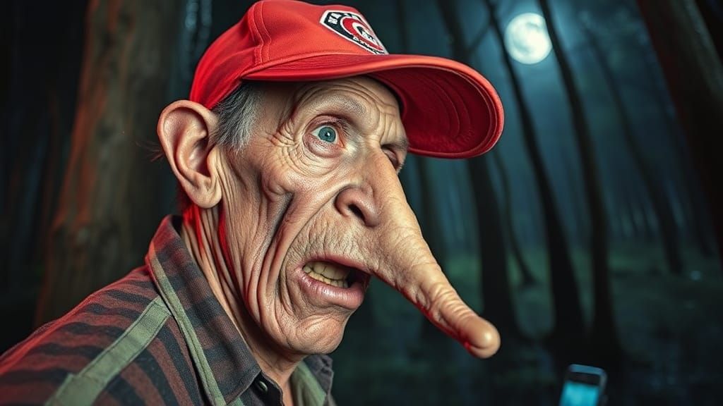 Sinister Swamp Redneck: A Digital Caricature