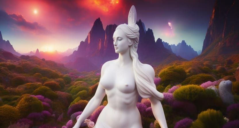 Ancient Marble Statue Found on Alien Planet