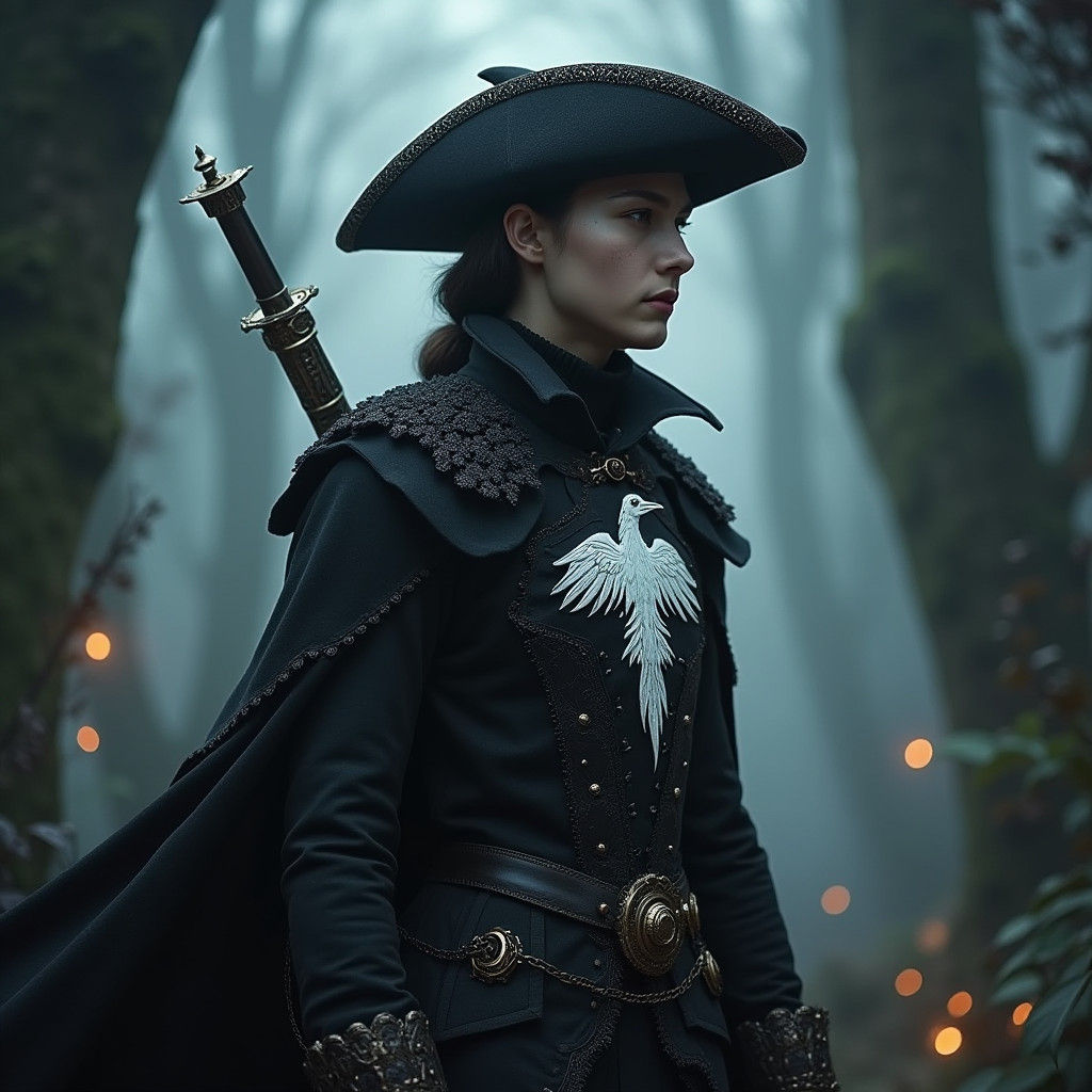 Monster Hunter Musketeer in Mystical Forest, Concept Art