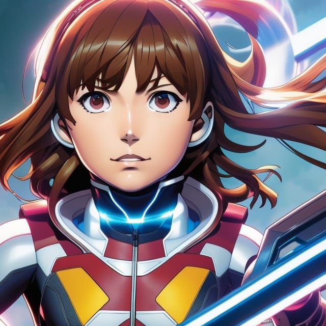 Ochaco Uraraka Portrait in Comic Book Style