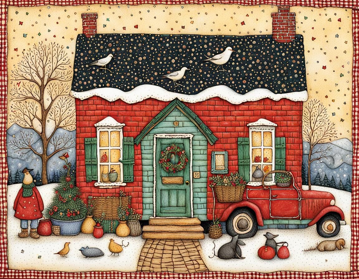 Intricate Cozy Home Illustration