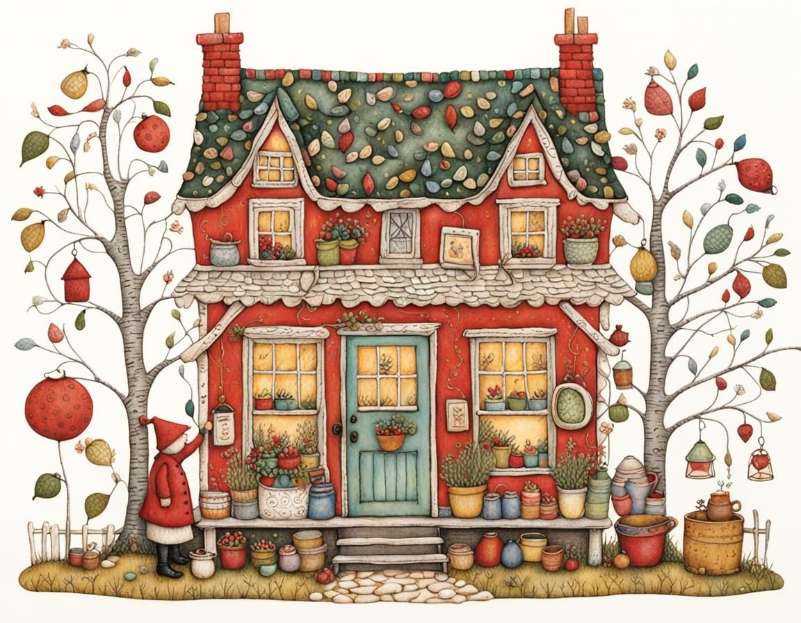 Detailed Cozy Home Illustration