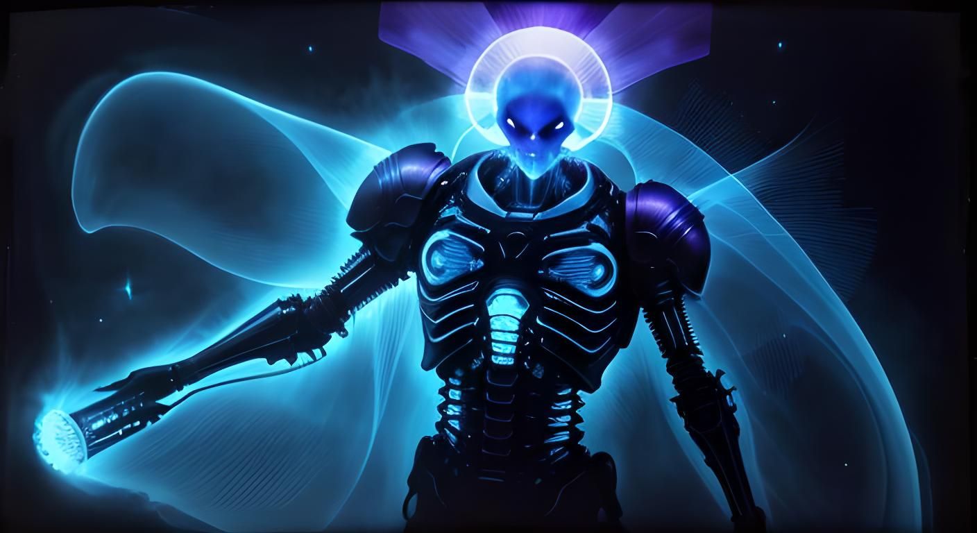 Ethereal alien apparition