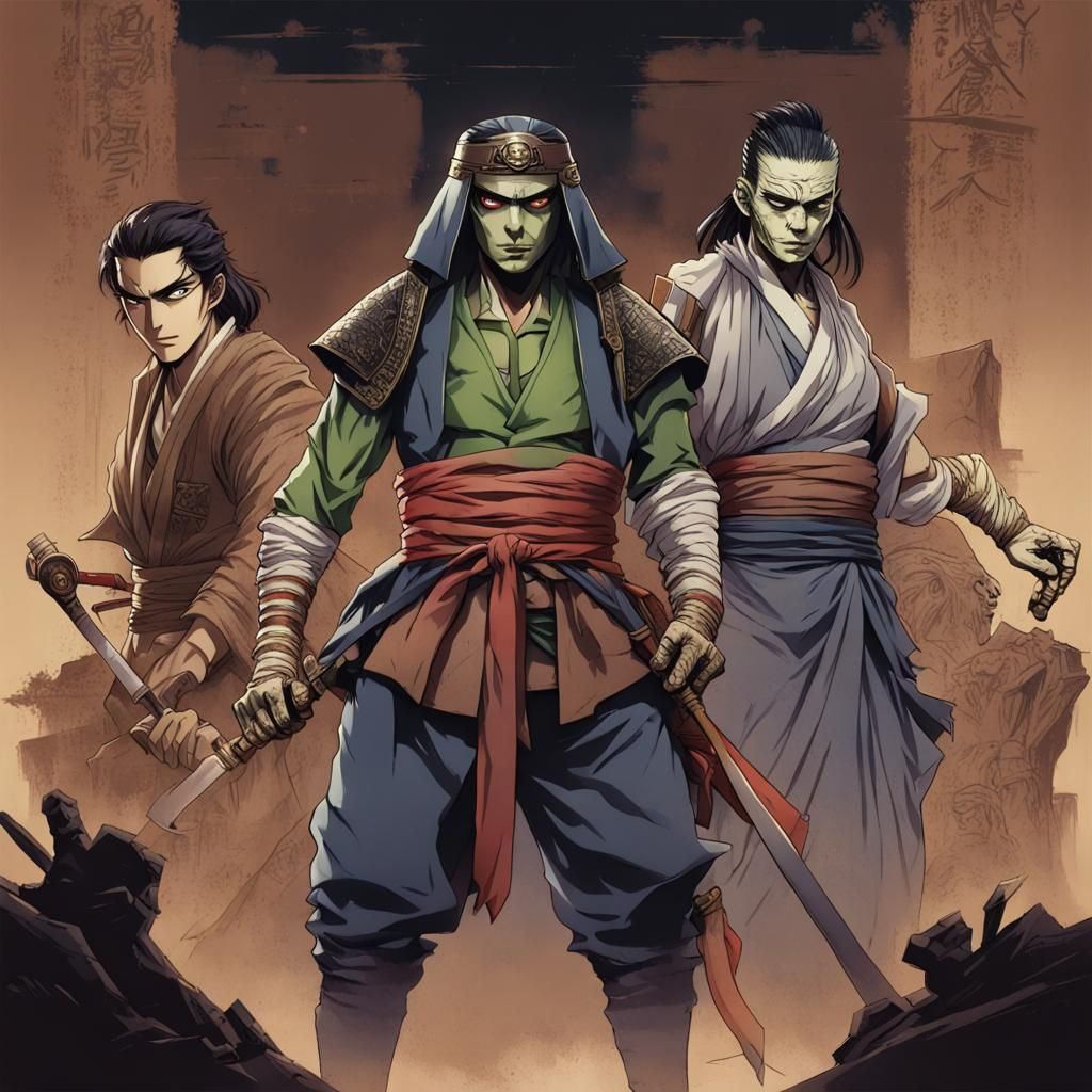 The Mummy Samurai: Anime-Style Universal Monster
