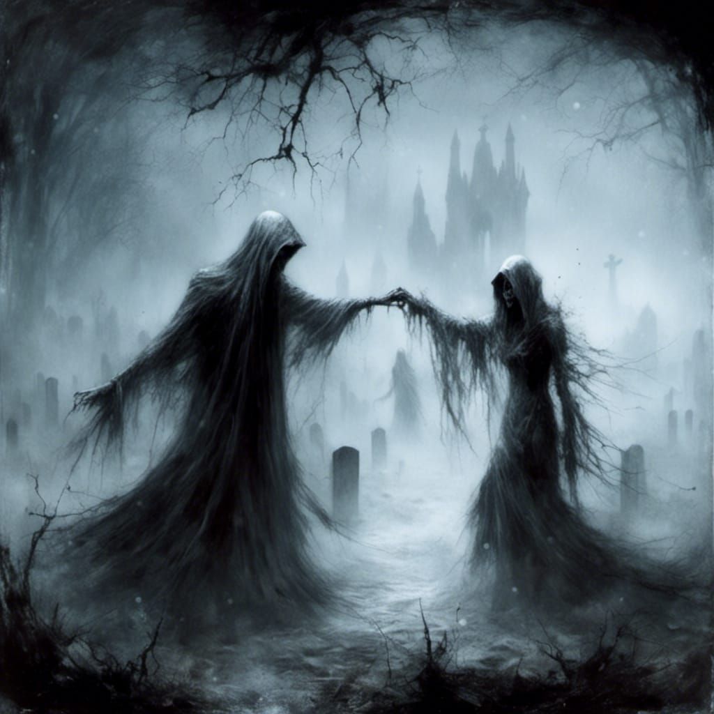 Wraith and Grim Reaper Dance, Luis Royo Style