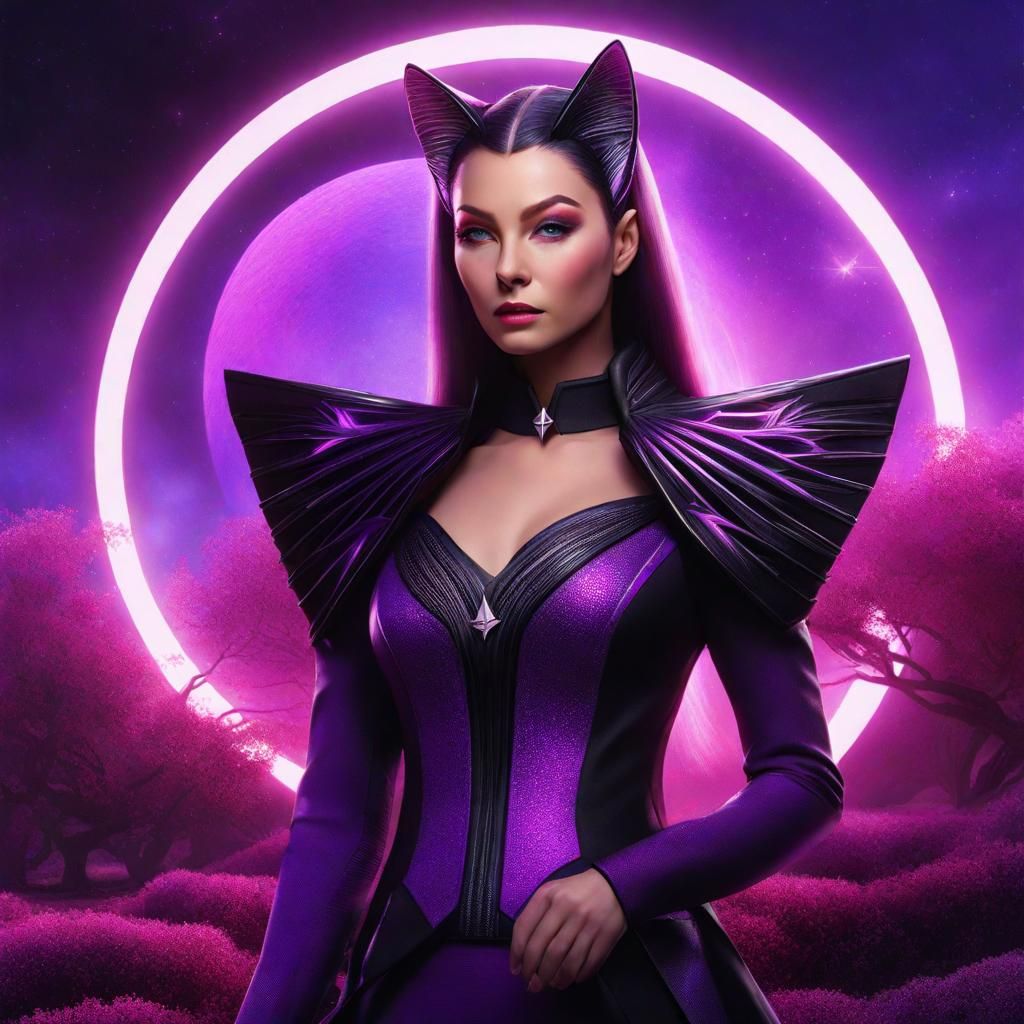 Star Trek Cat Heroine in Fantasy Fairyland