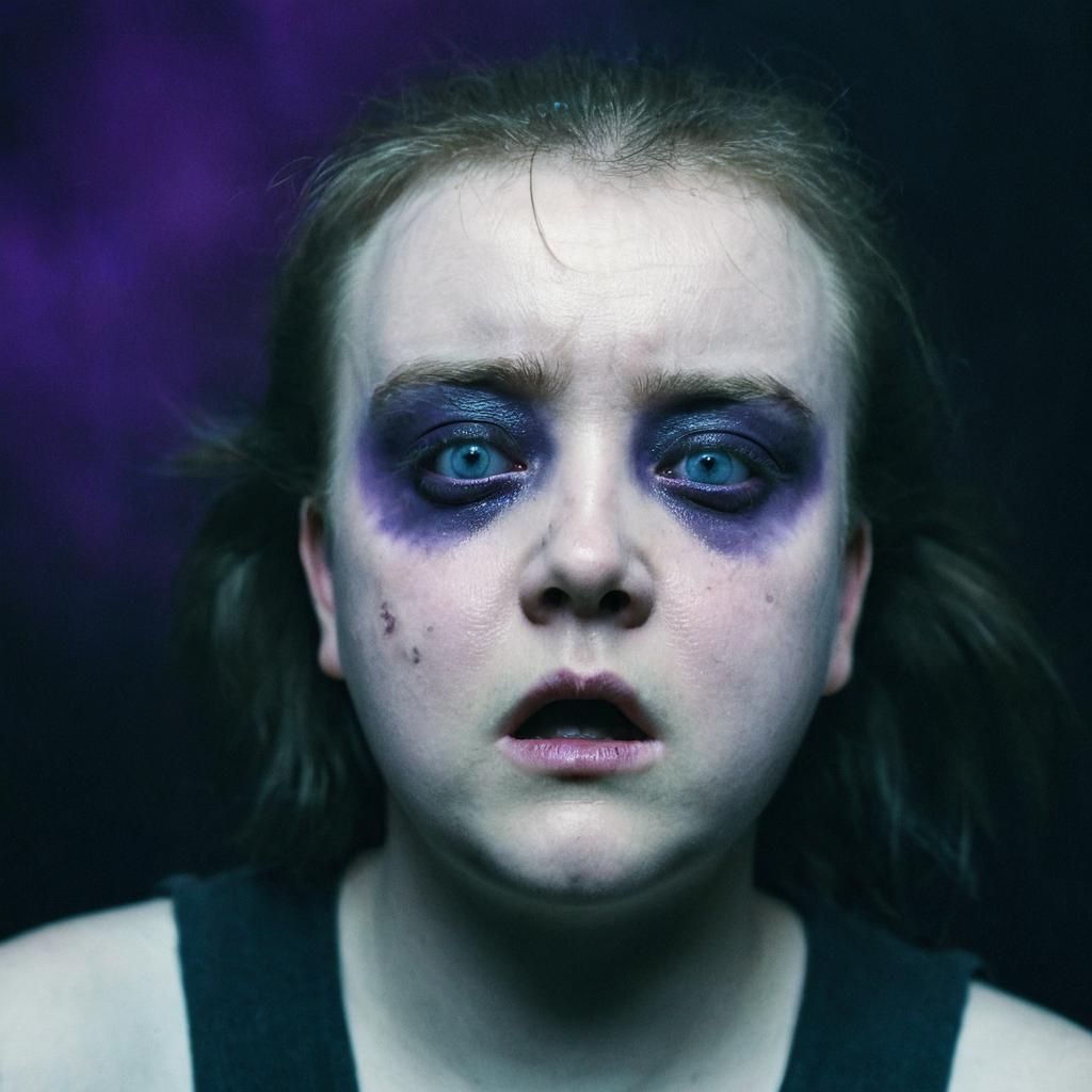 Gothic Horror Scream in Dark Romanticism Style