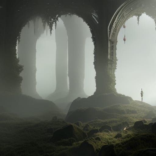 Dramatic Cinematic Digital Painting of Clowns