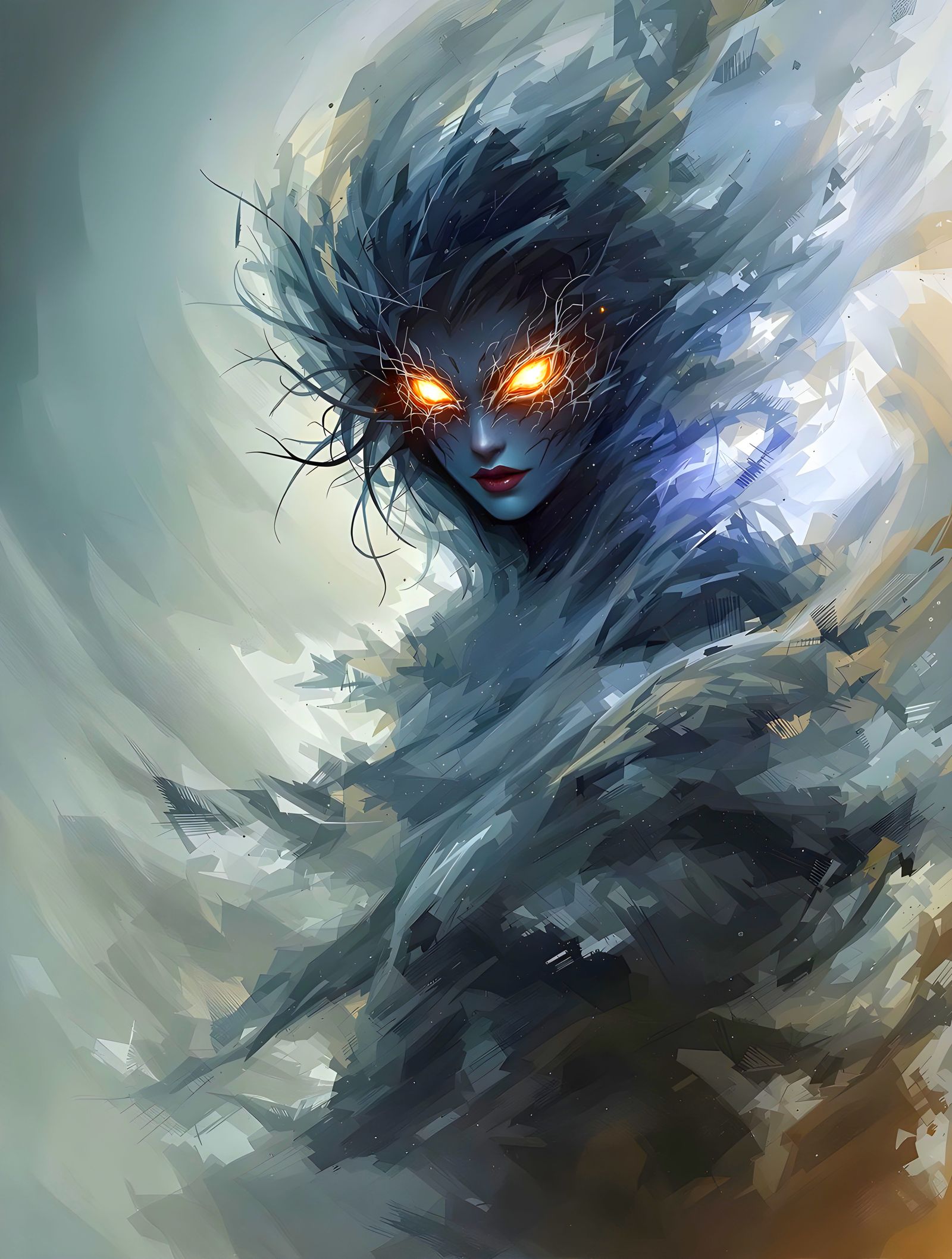 Ethereal Fae Assassin in Dynamic Vortex