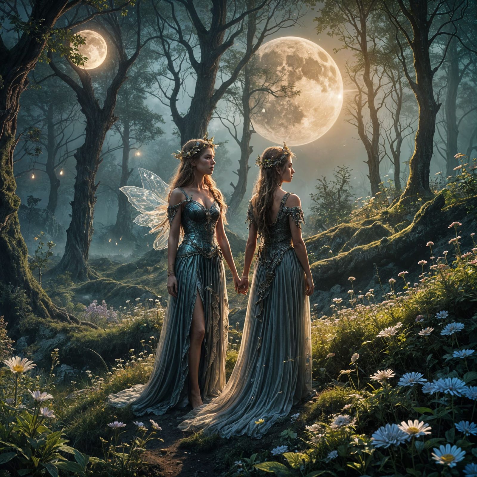 Epic Midsummer Night Digital Matte Painting