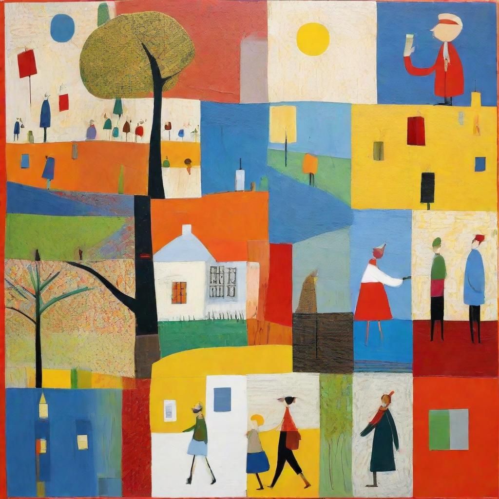 A Whimsical Blend of Mid-Century Modern Art