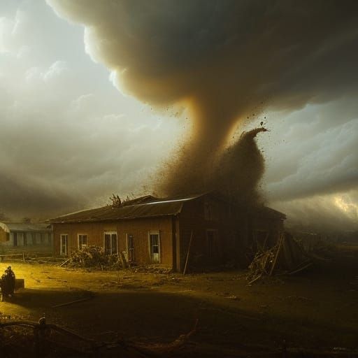 Tornado in a Jar: Hyperrealistic Studio Photo