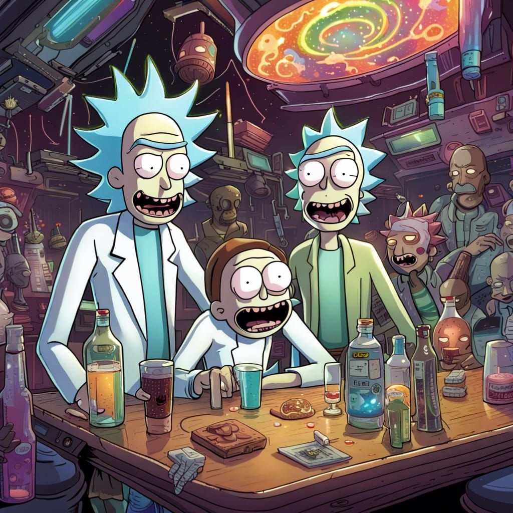 Rick and Morty Celebrate Birthday: Comic Book Art