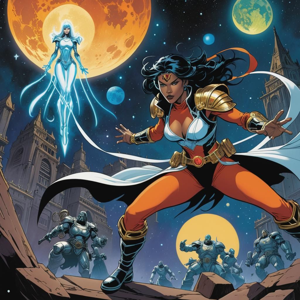 Ghost Saves Omniverse in Graphic Novel Style