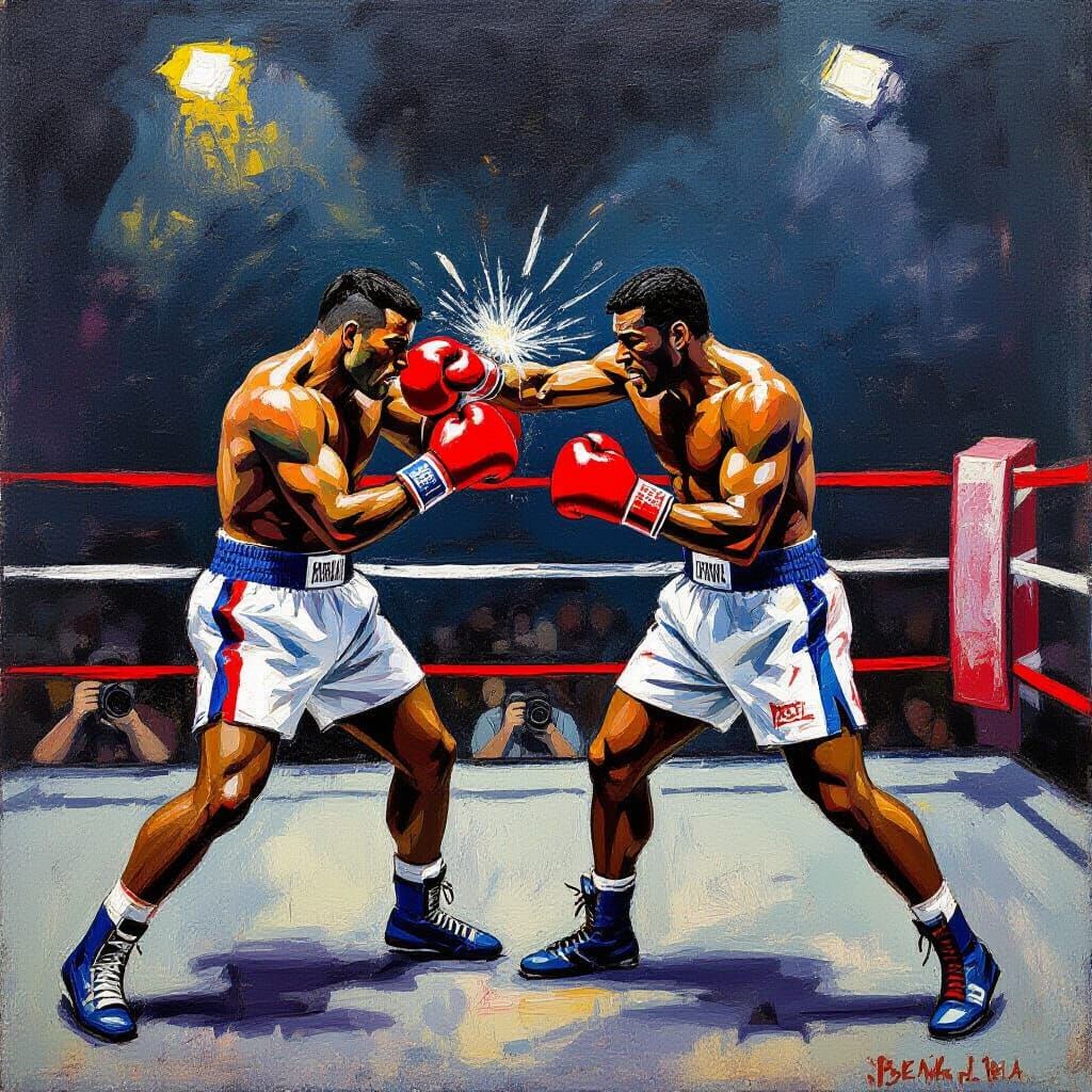 Impasto boxing match