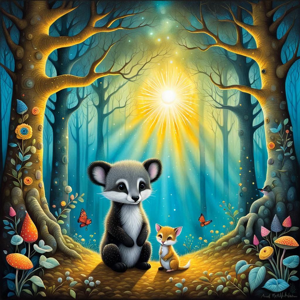 Enchanted Forest: Unlikely Animal Friendship