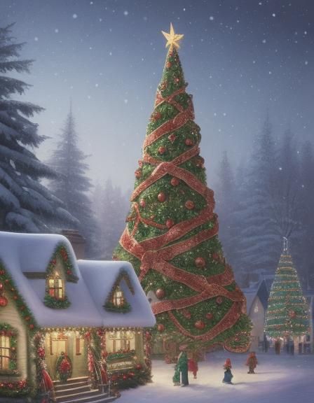 Festive Christmas Landscape
