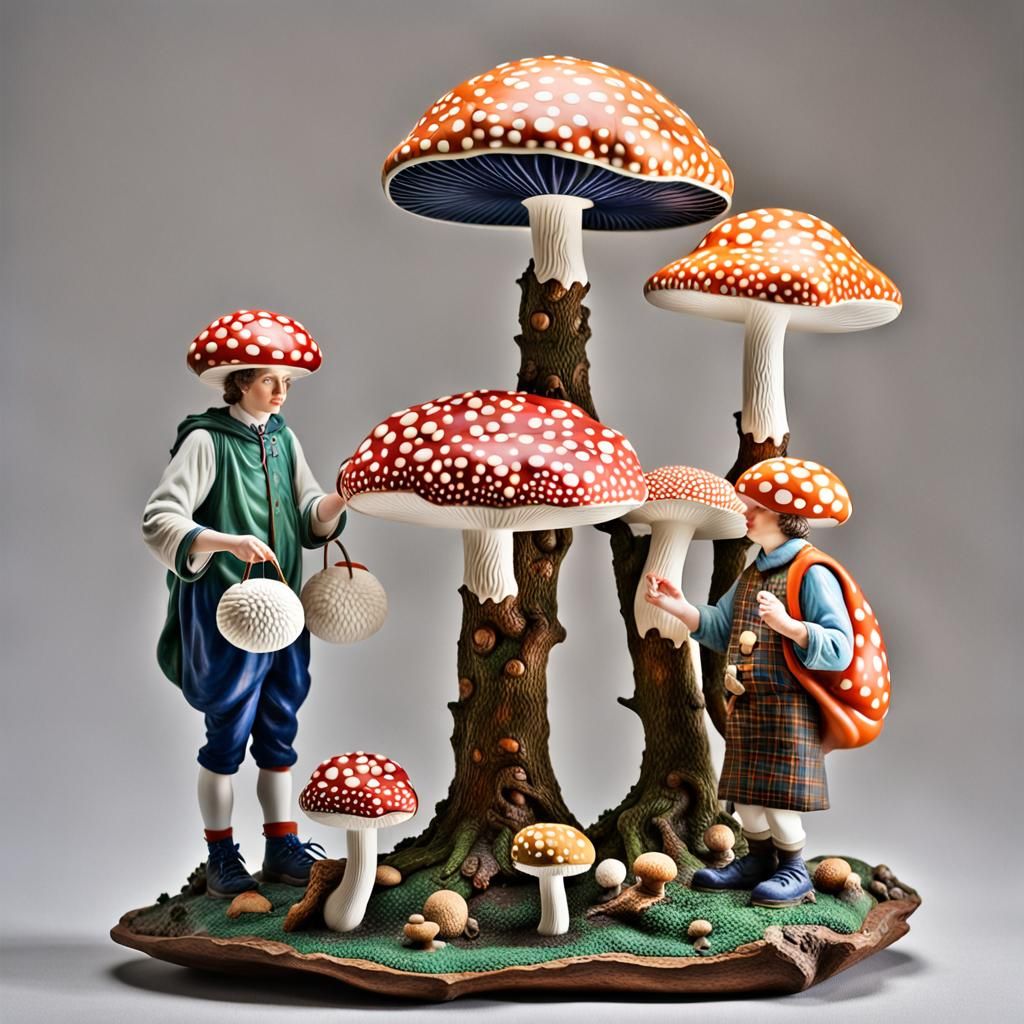Modern Art Museum: Mushroom Sculpture Garden