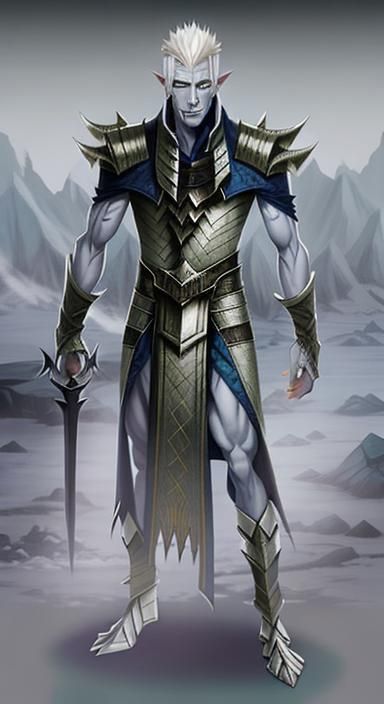 Young Cold Wight Demon with Platinum Hair