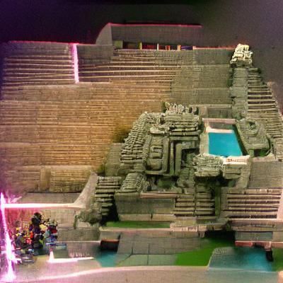 Majestic Aztec Temple Digital Rendering