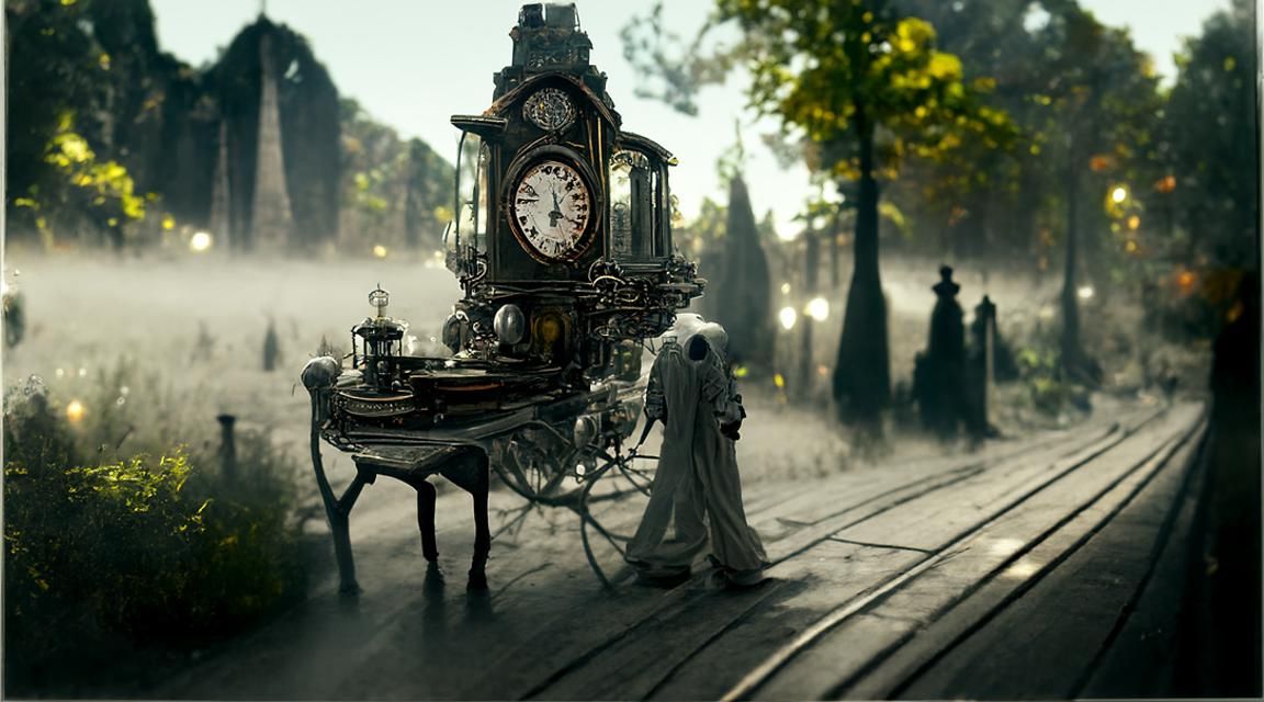 Time Traveler in a Haunted 1800s Photograph