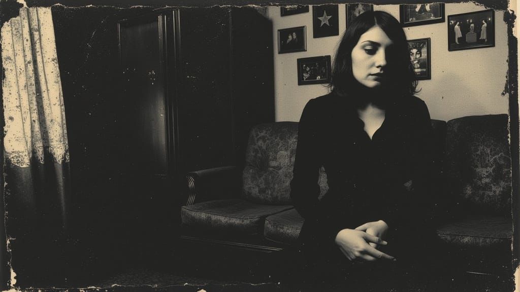 A Woman's Introspective Moment of Self-Discovery