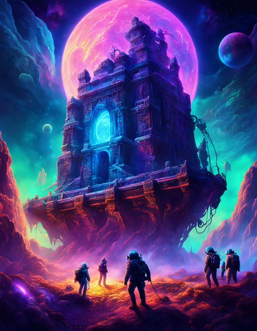 Explorers Brave Traps for a Glowing Relic