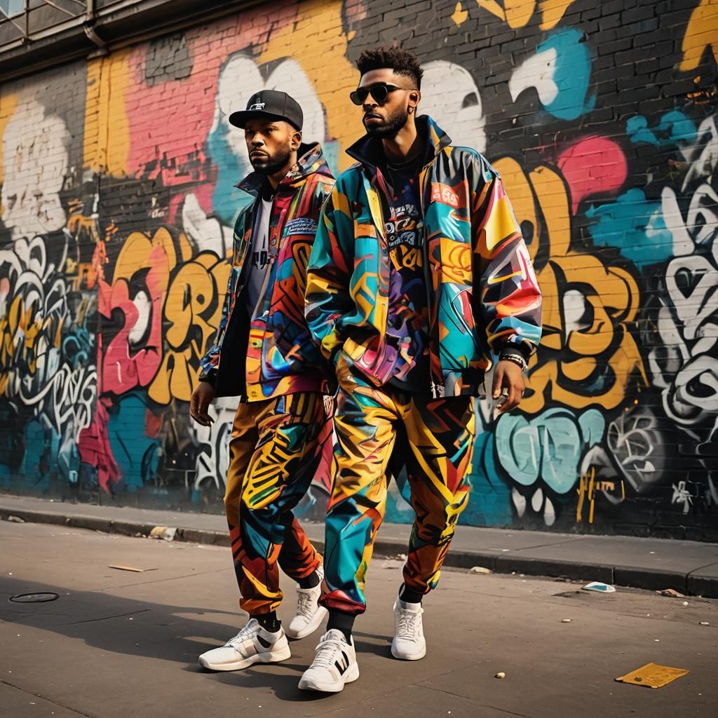 Vibrant Street Art Fashion Illustration in Pop Art Style