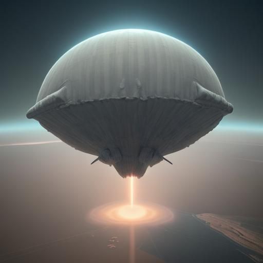 Hypersonic Craft Deploying Bomb: Cinematic 3D Digital Art