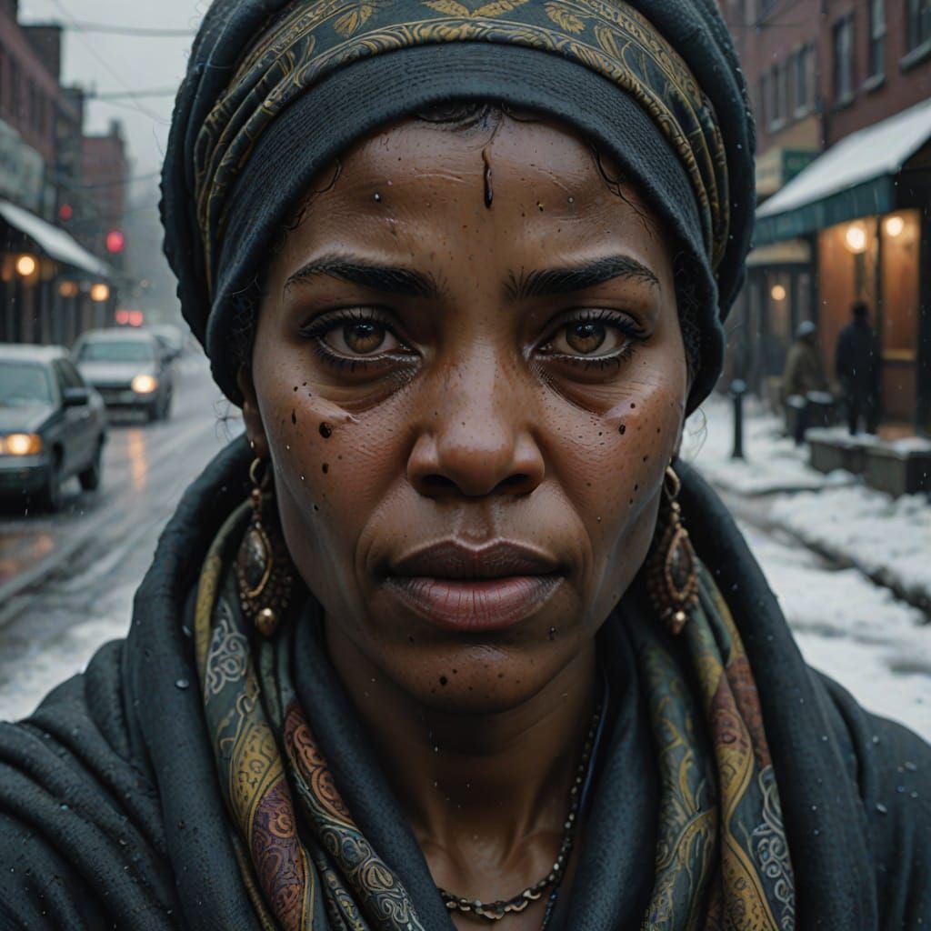 African Woman in Soft Light