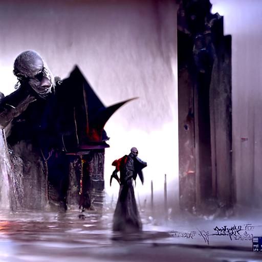 Sinister Nosferatu Horror in HDR Style