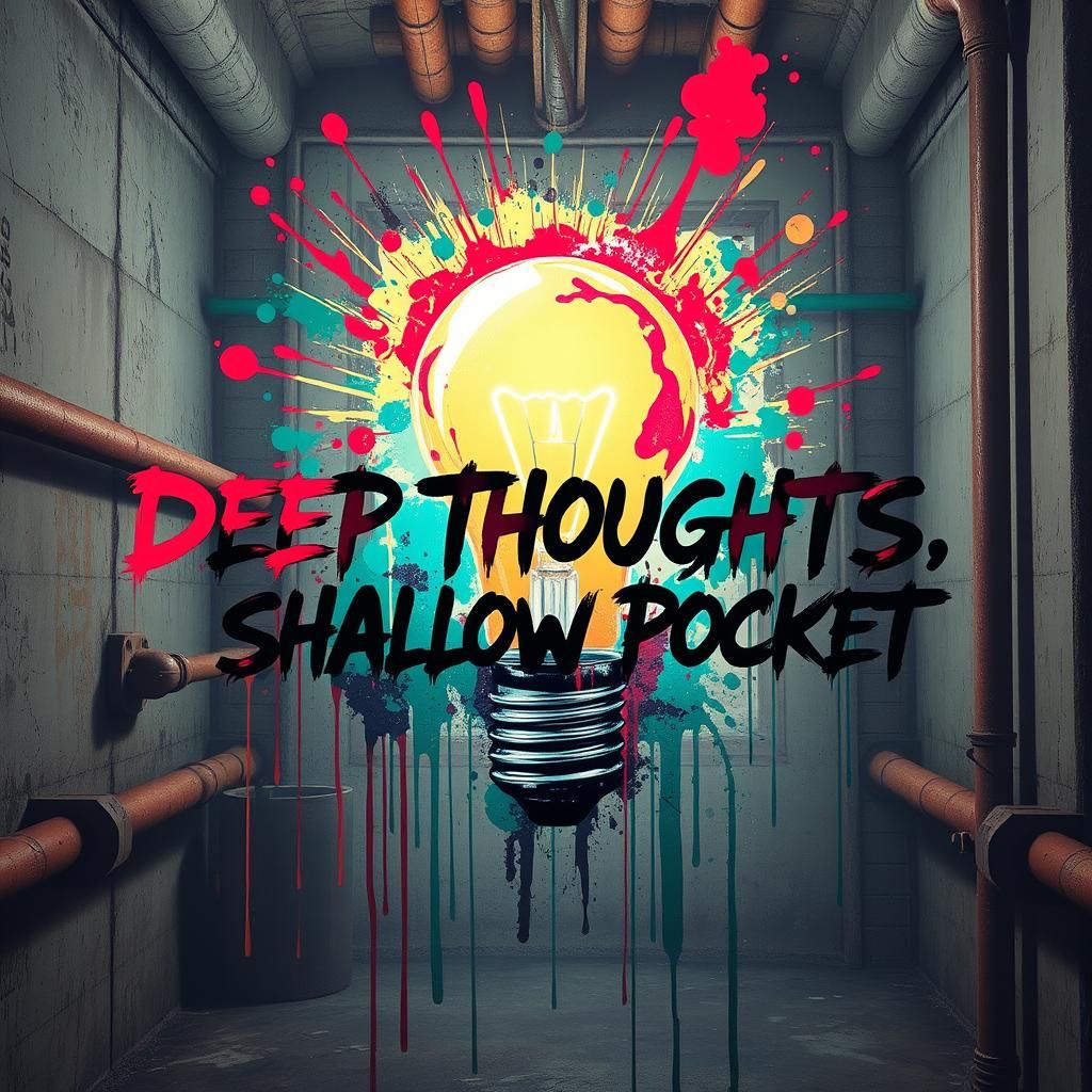 Vibrant Lightbulb Sparks Abstract Graffiti Ideas