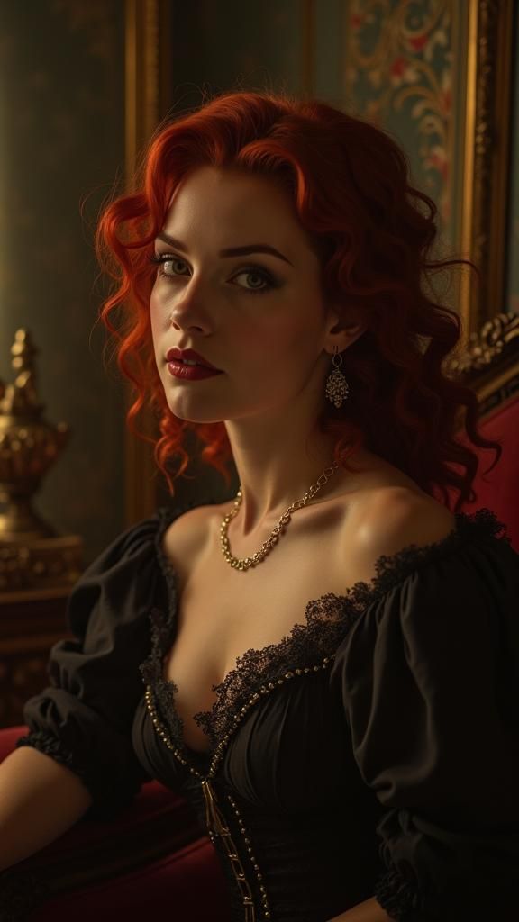 Mina Harker in Victorian Era Style Portrait